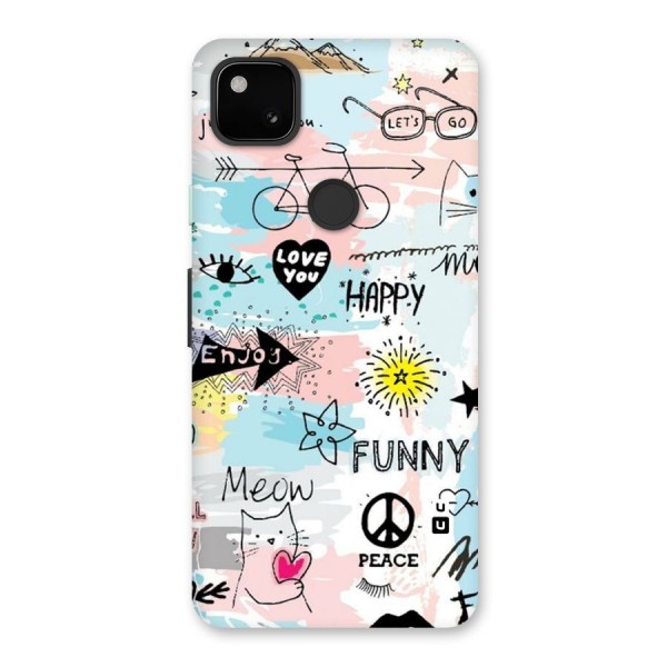 Peace And Funny Back Case for Google Pixel 4a
