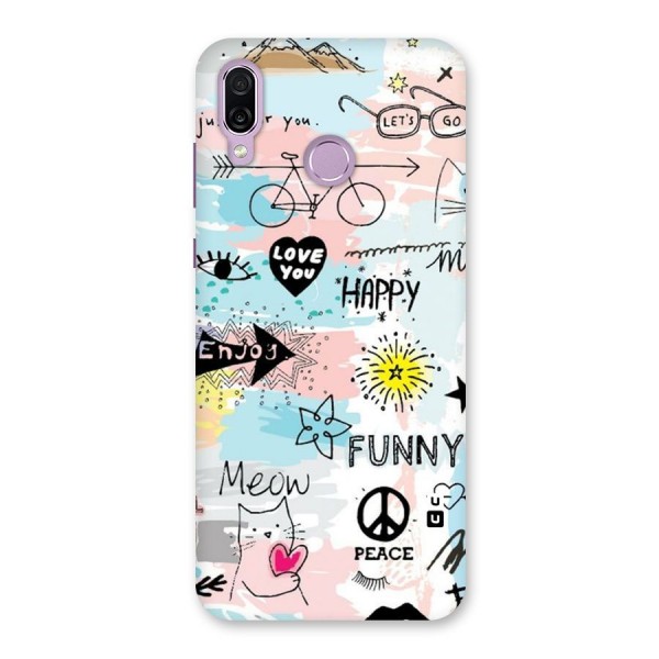 Peace And Funny Back Case for Honor Play