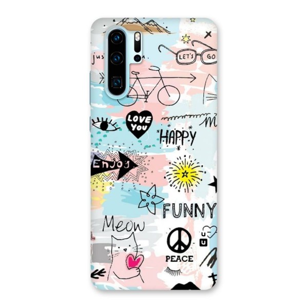 Peace And Funny Back Case for Huawei P30 Pro