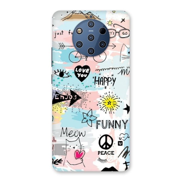 Peace And Funny Back Case for Nokia 9 PureView