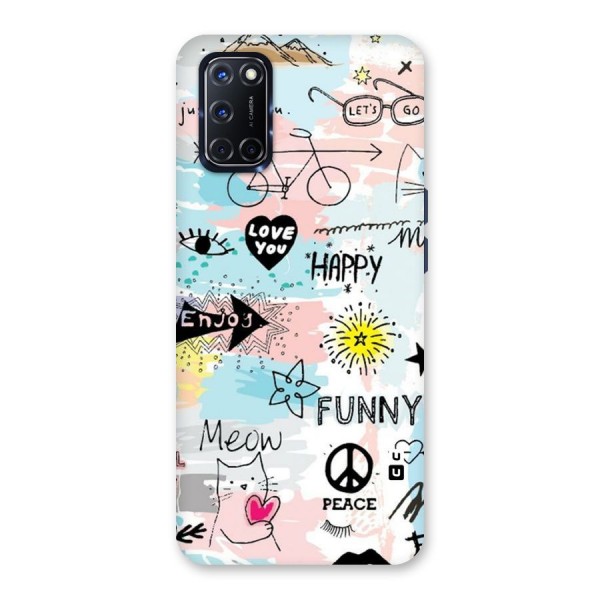 Peace And Funny Back Case for Oppo A52