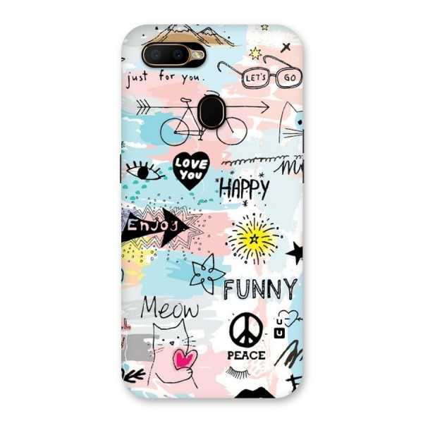Peace And Funny Back Case for Oppo A5s