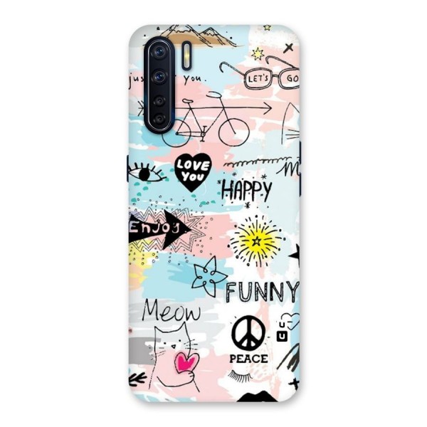 Peace And Funny Back Case for Oppo F15
