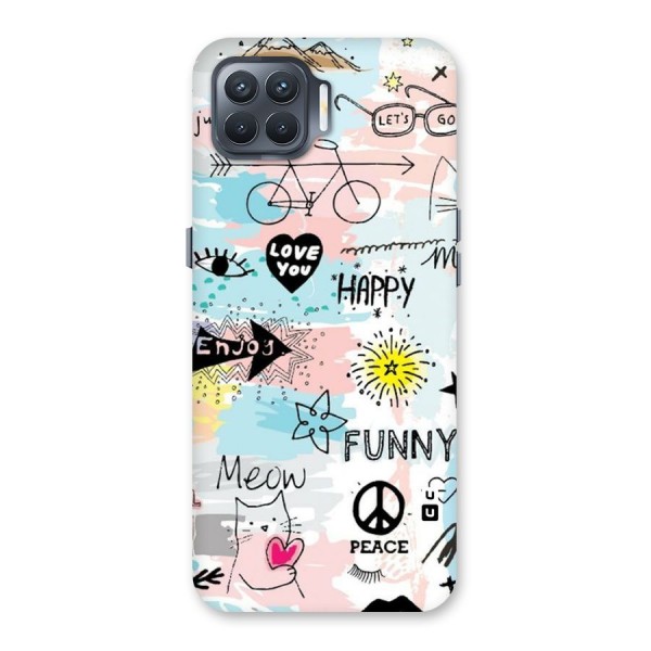 Peace And Funny Back Case for Oppo F17 Pro