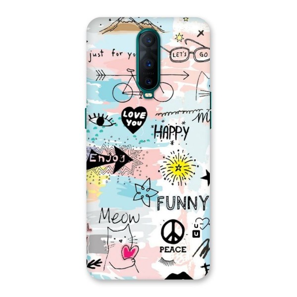 Peace And Funny Back Case for Oppo R17 Pro