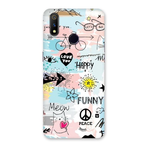 Peace And Funny Back Case for Realme 3 Pro