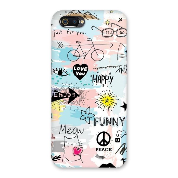 Peace And Funny Back Case for Realme C2