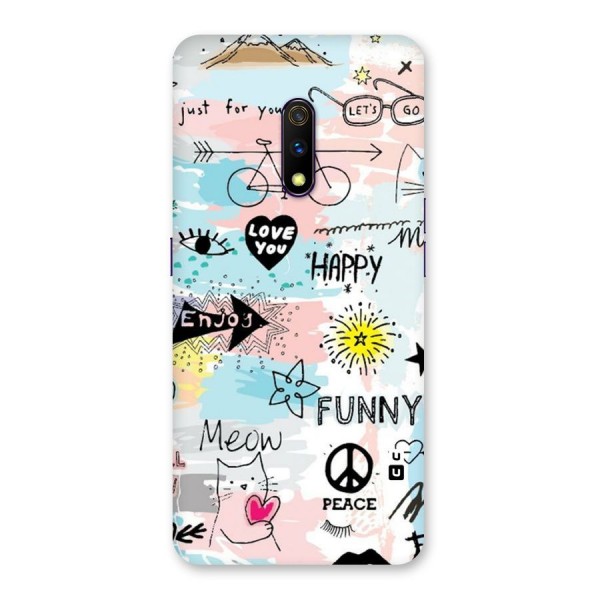 Peace And Funny Back Case for Realme X