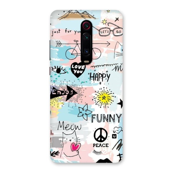 Peace And Funny Back Case for Redmi K20
