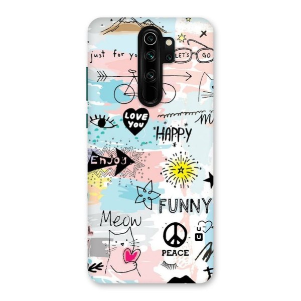 Peace And Funny Back Case for Redmi Note 8 Pro