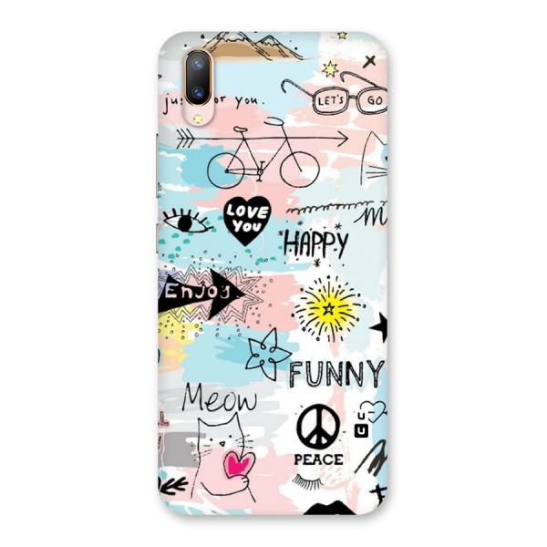 Peace And Funny Back Case for Vivo V11 Pro