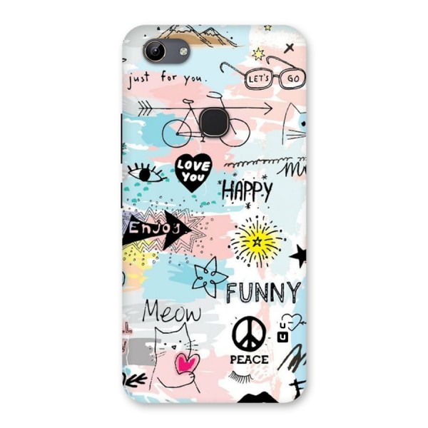 Peace And Funny Back Case for Vivo Y81