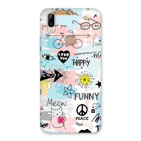Peace And Funny Back Case for Vivo Y83 Pro