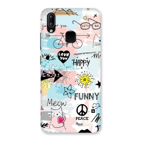 Peace And Funny Back Case for Vivo Y93