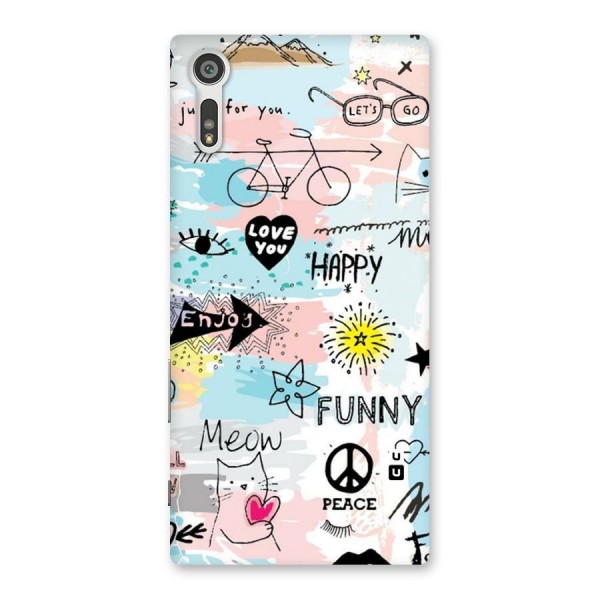 Peace And Funny Back Case for Xperia XZ