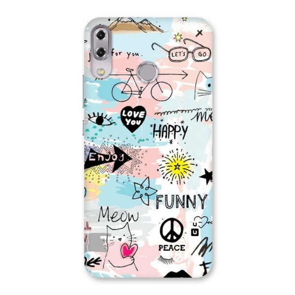 Peace And Funny Back Case for Zenfone 5Z