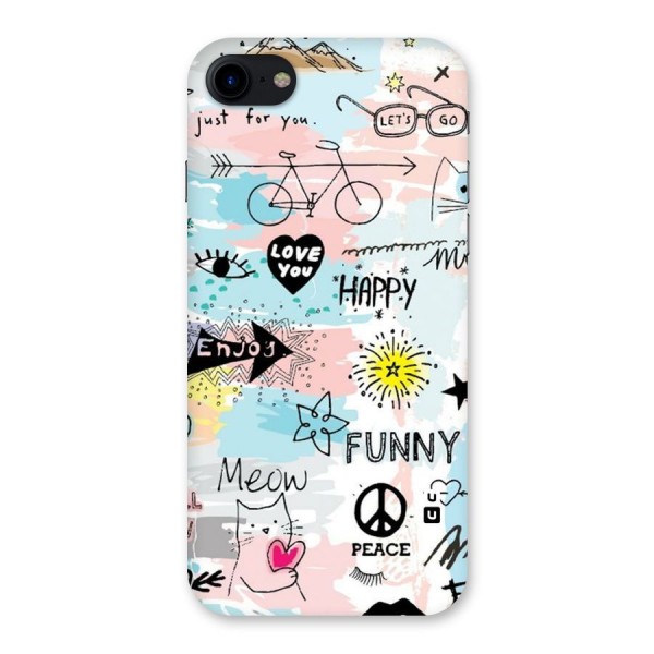 Peace And Funny Back Case for iPhone SE 2020