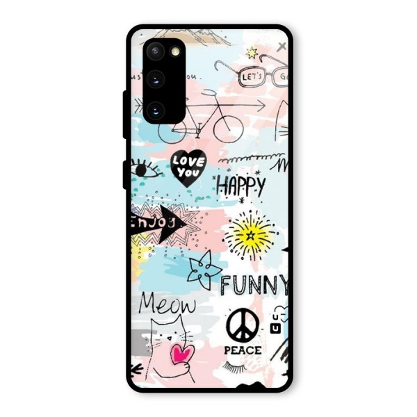 Peace And Funny Glass Back Case for Galaxy S20 FE