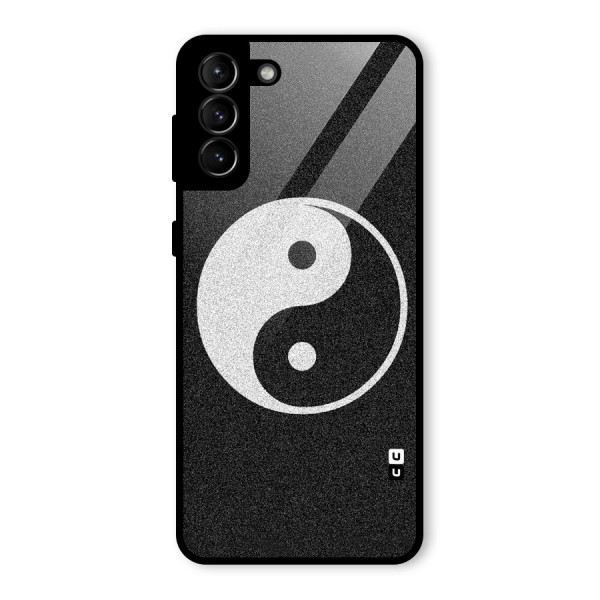 Peace Disorted Glass Back Case for Galaxy S21 Plus