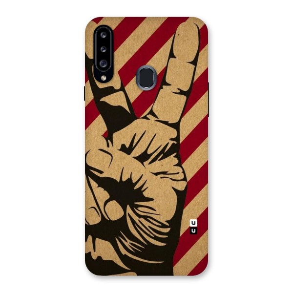Peace Stripes Back Case for Samsung Galaxy A20s