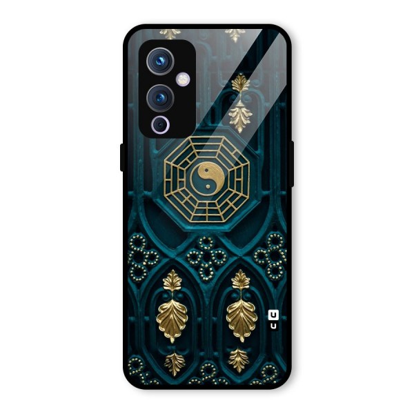Peace Web Design Glass Back Case for OnePlus 9