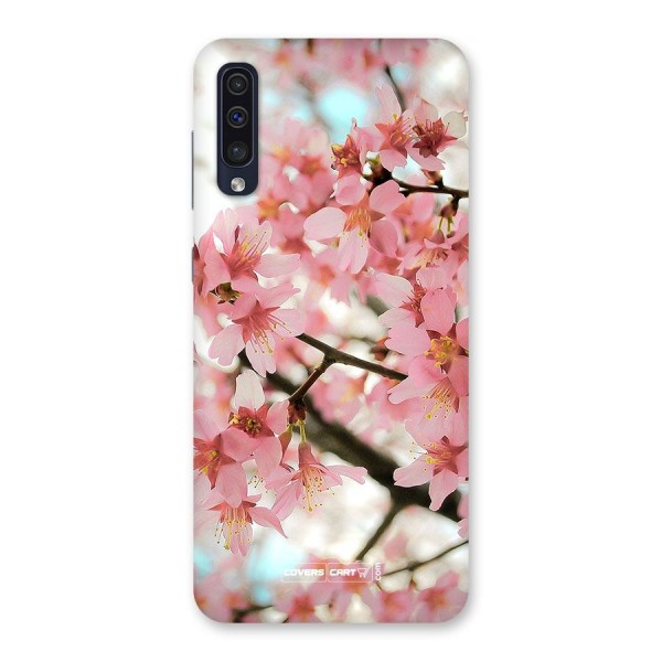 Peach Floral Back Case for Galaxy A50