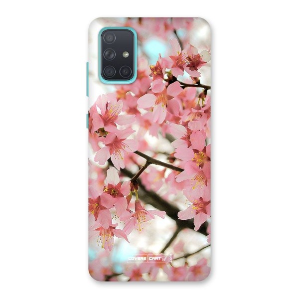 Peach Floral Back Case for Galaxy A71