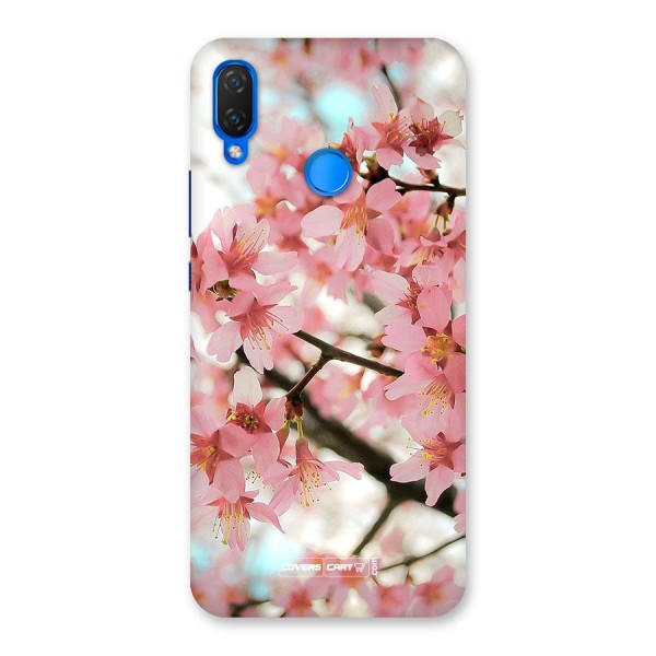 Peach Floral Back Case for Huawei P Smart+