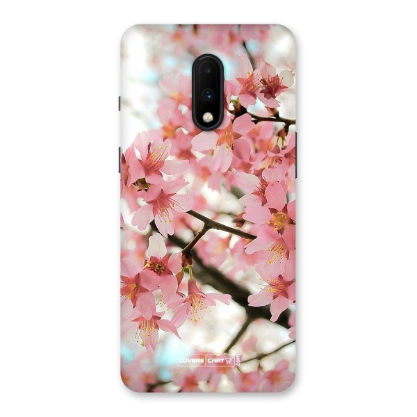 Peach Floral Back Case for OnePlus 7