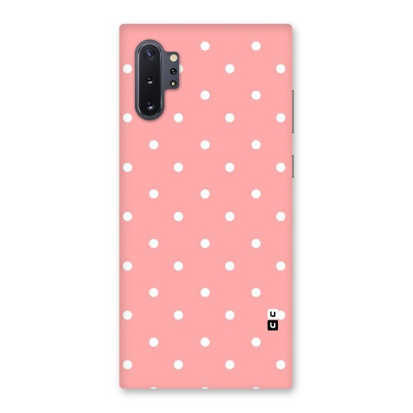 Peach Polka Pattern Back Case for Galaxy Note 10 Plus