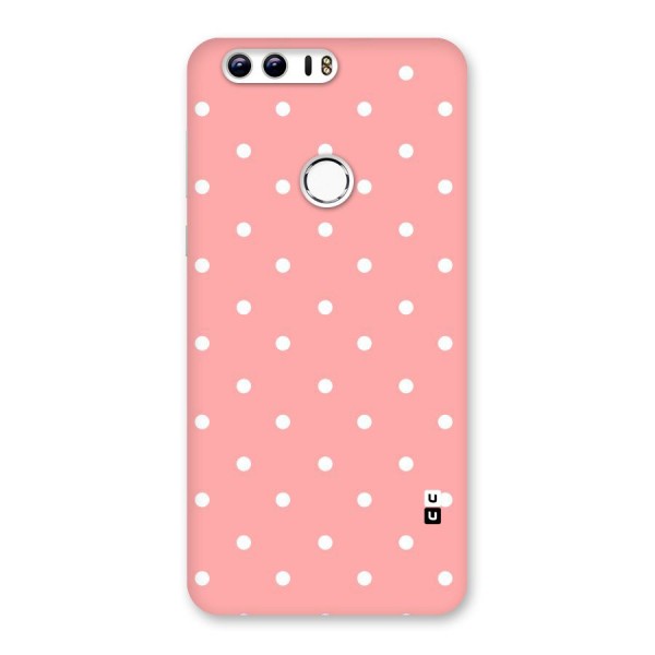 Peach Polka Pattern Back Case for Honor 8