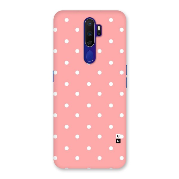 Peach Polka Pattern Back Case for Oppo A9 (2020)