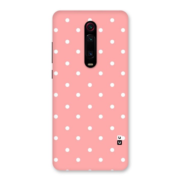 Peach Polka Pattern Back Case for Redmi K20 Pro