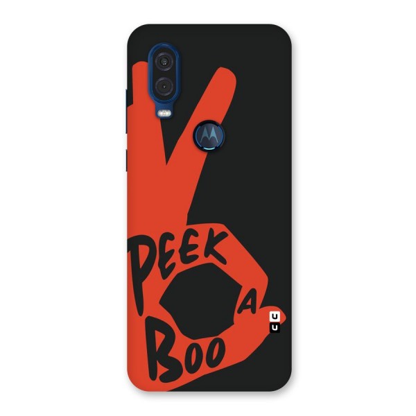 Peek-a-boo Back Case for Motorola One Vision