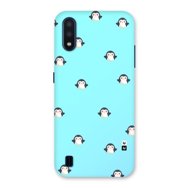 Penguins Pattern Print Back Case for Galaxy M01