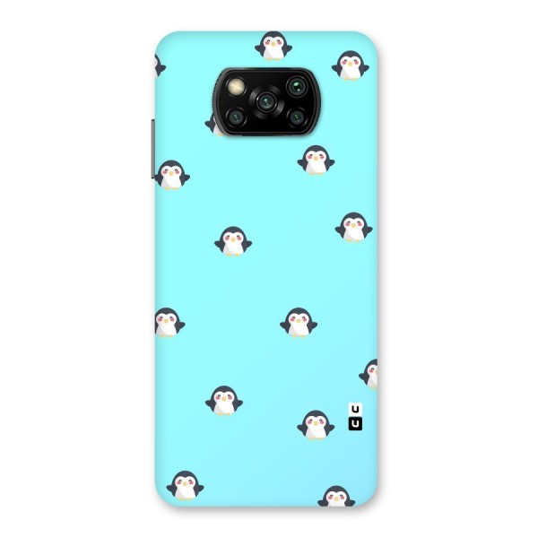Penguins Pattern Print Back Case for Poco X3
