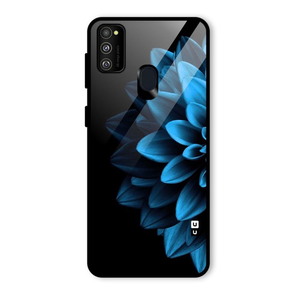 Petals In Blue Glass Back Case for Galaxy M21