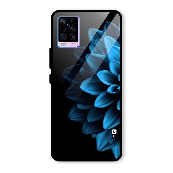 Petals In Blue Glass Back Case for Vivo V20 Pro