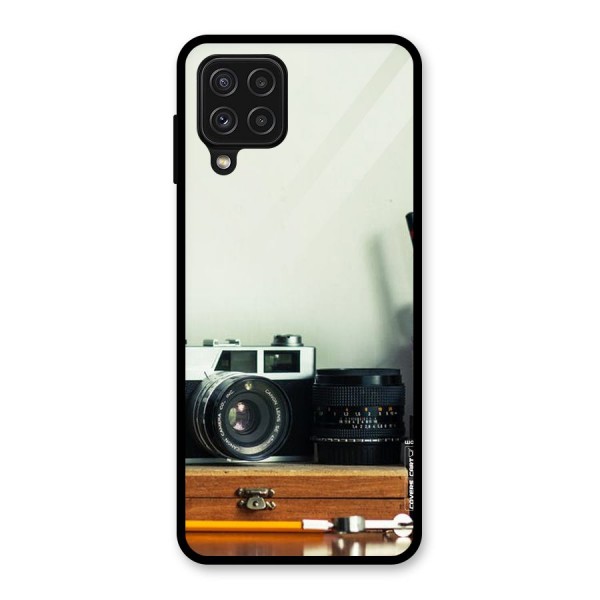 Photographer Desk Glass Back Case for Galaxy A22 4G