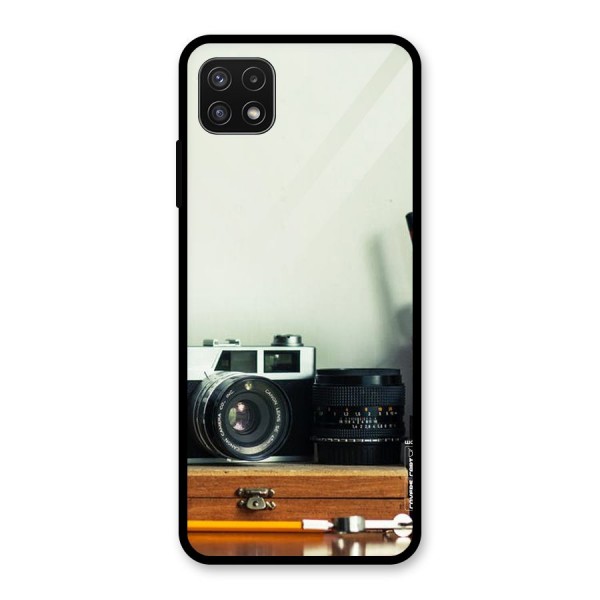 Photographer Desk Glass Back Case for Galaxy A22 5G