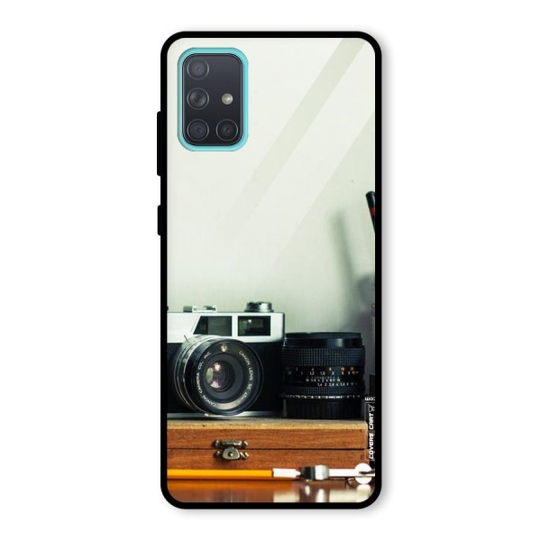 Photographer Desk Glass Back Case for Galaxy A71