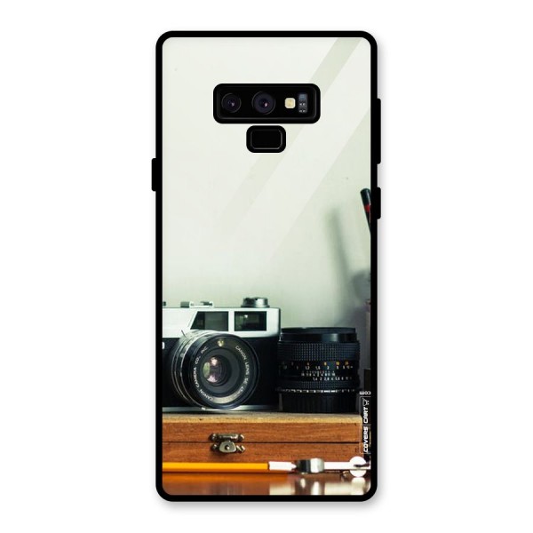 Photographer Desk Glass Back Case for Galaxy Note 9