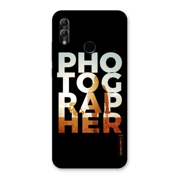 Photographer Typography Back Case for Honor 10 Lite