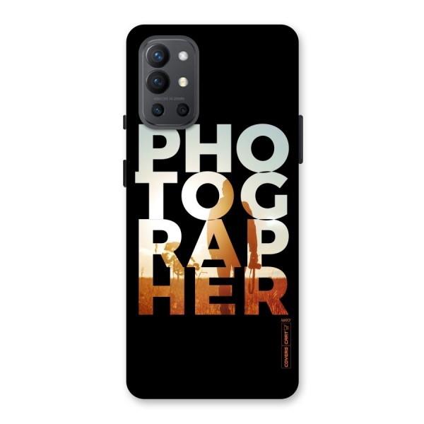 Photographer Typography Back Case for OnePlus 9R