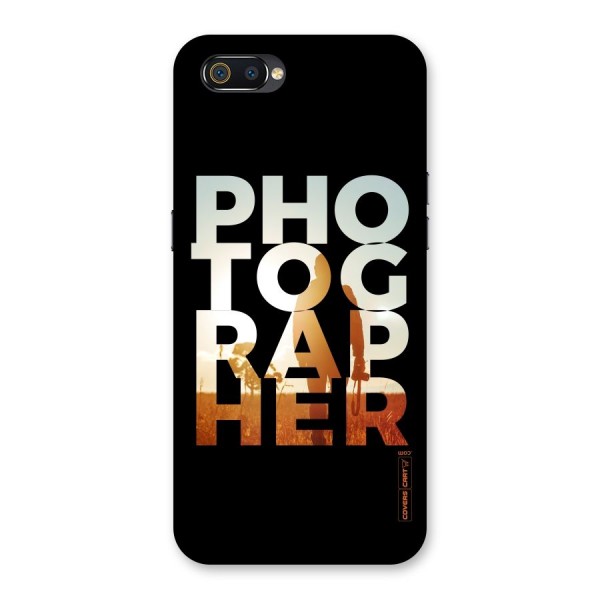 Photographer Typography Back Case for Realme C2