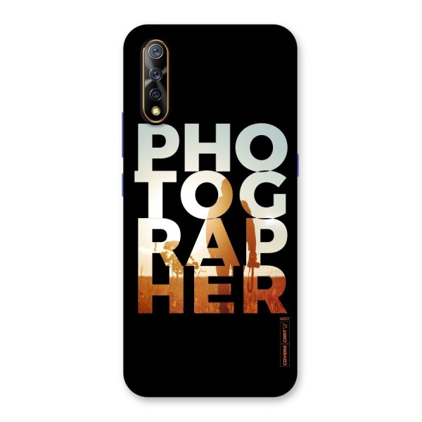 Photographer Typography Back Case for Vivo S1