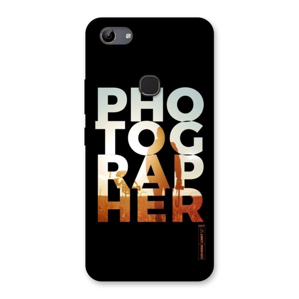 Photographer Typography Back Case for Vivo Y81