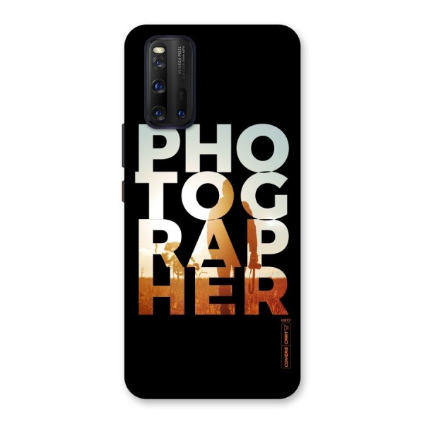 Photographer Typography Back Case for Vivo iQOO 3