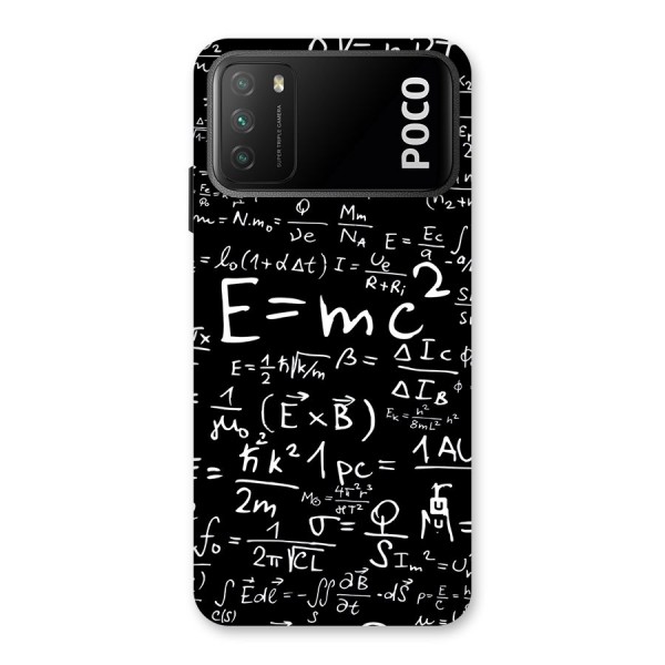 Physics Equation Back Case for Poco M3