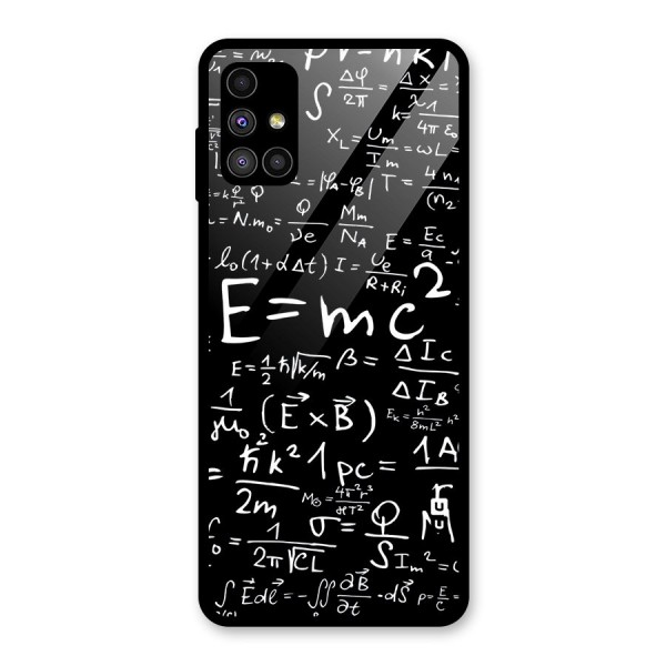 Physics Equation Glass Back Case for Galaxy M51